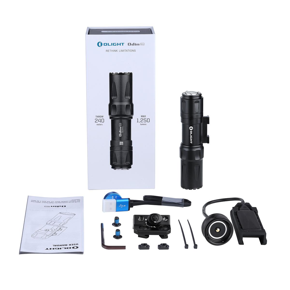 Ліхтар Olight Odin Mini Black з кріпленням M-LOK - фото 11