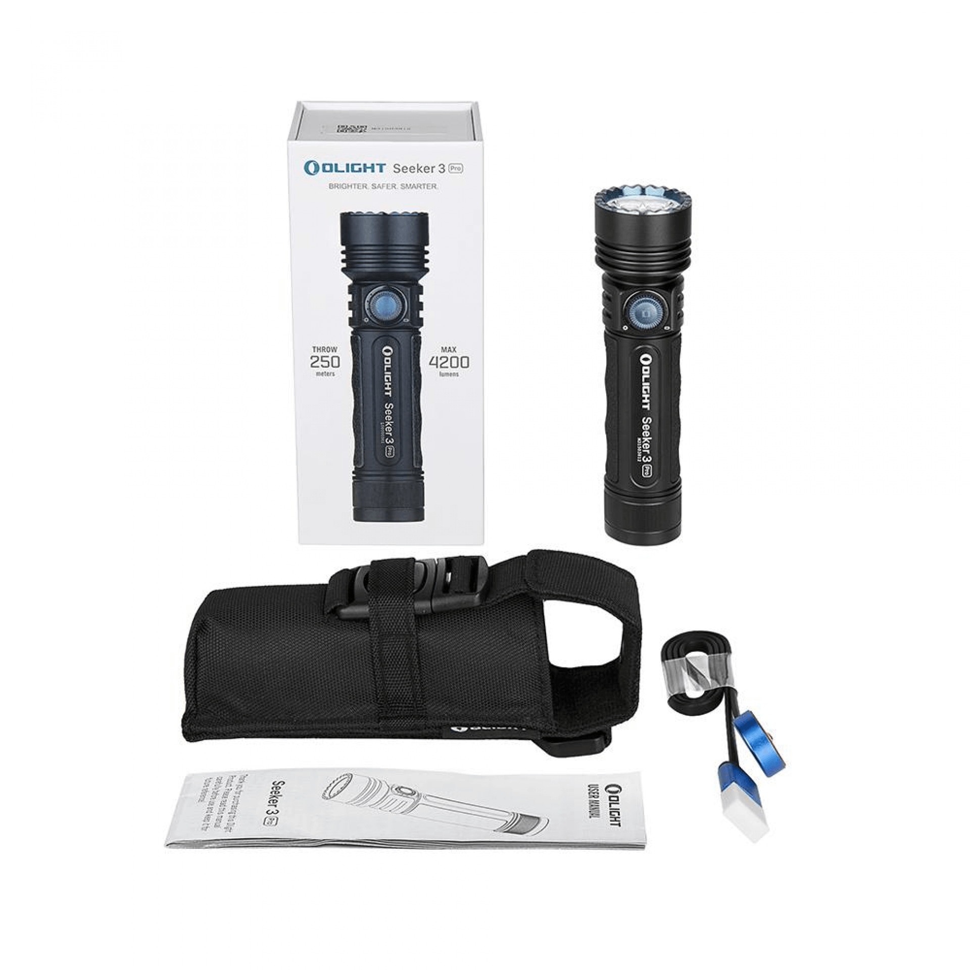 Пошуковий ліхтар Olight Seeker 3 Pro Blue (Cree XP-L HD, 4200 люмен) - фото 8