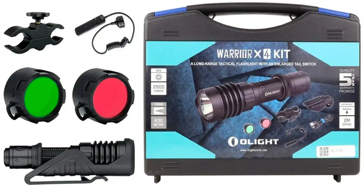 Набір Olight Warrior X 4 KIT Matte Black 2370.43.77 - фото 2